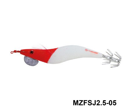 AQUA MARINE - Cloth Squid Jig Lure with Glow (2.5)